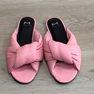 Marc Fisher Blush Pink Women's Knotted Slide Sandals